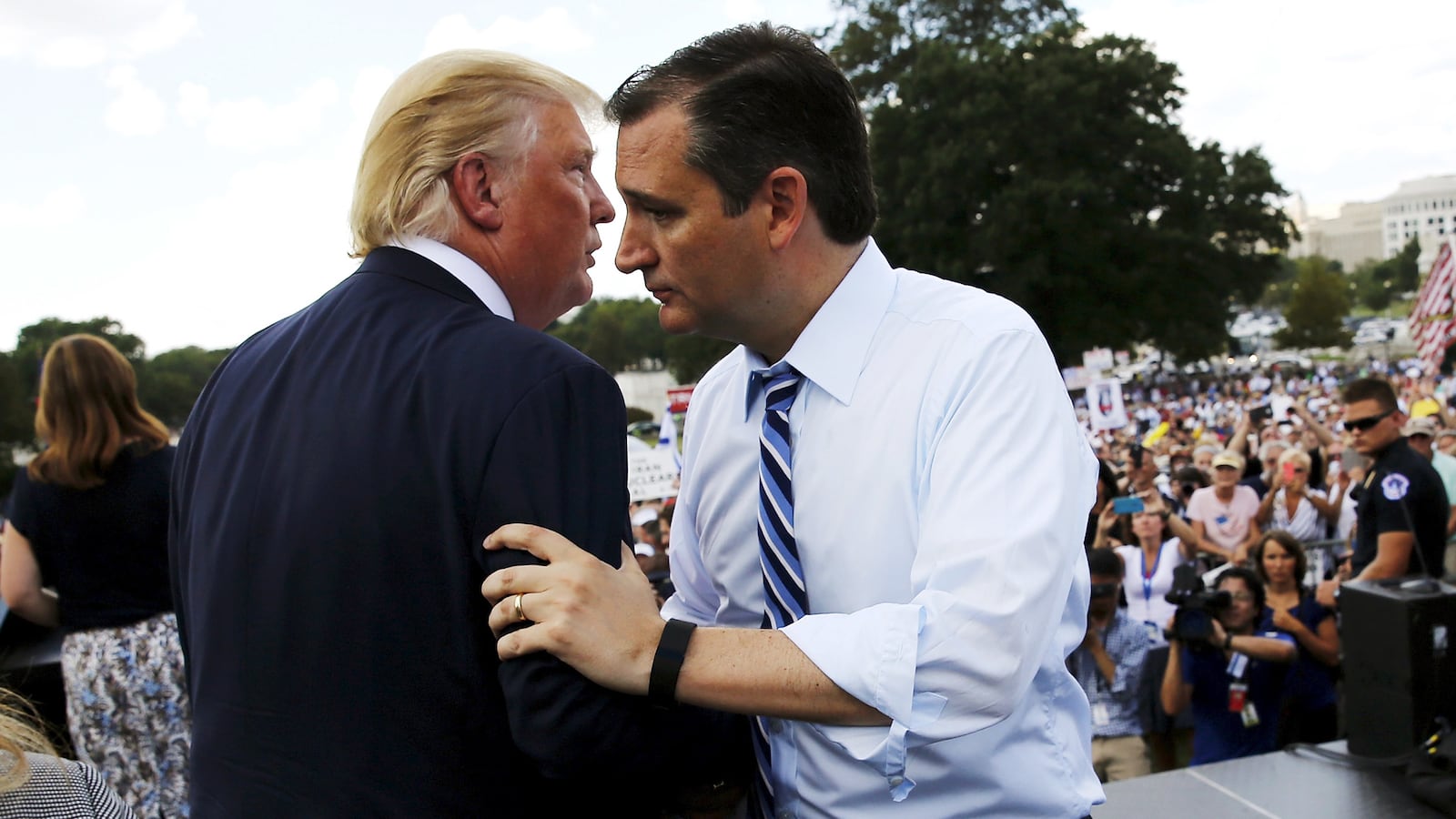 articles/2015/09/09/trump-fans-to-iran-deal-peaceniks-shut-the-f-k-up/150909-nuzzi-cruz-trump-tease_rs3n6d