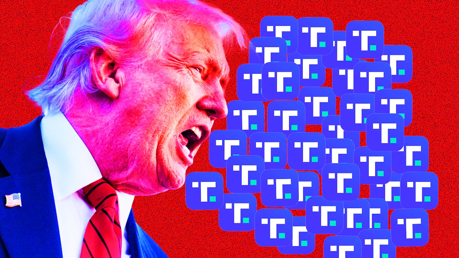 Donald Trump, Truth Social photo illustration