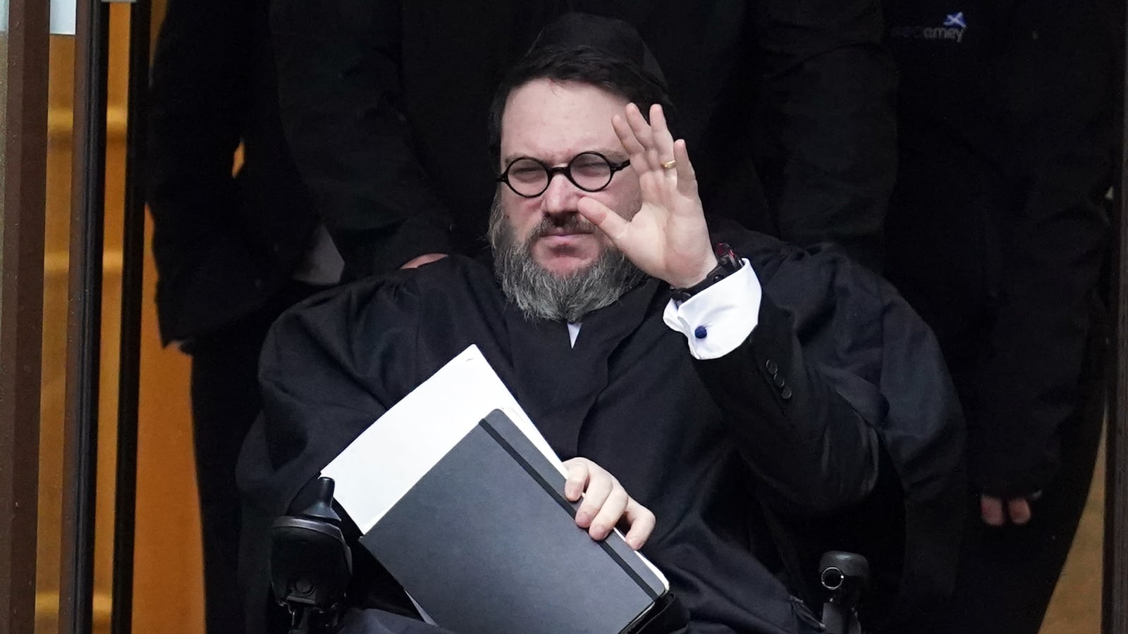 Nicholas Rossi leaves Edinburgh Sheriff and Justice of the Peace Court during his extradition hearing on June 30, 2023.
