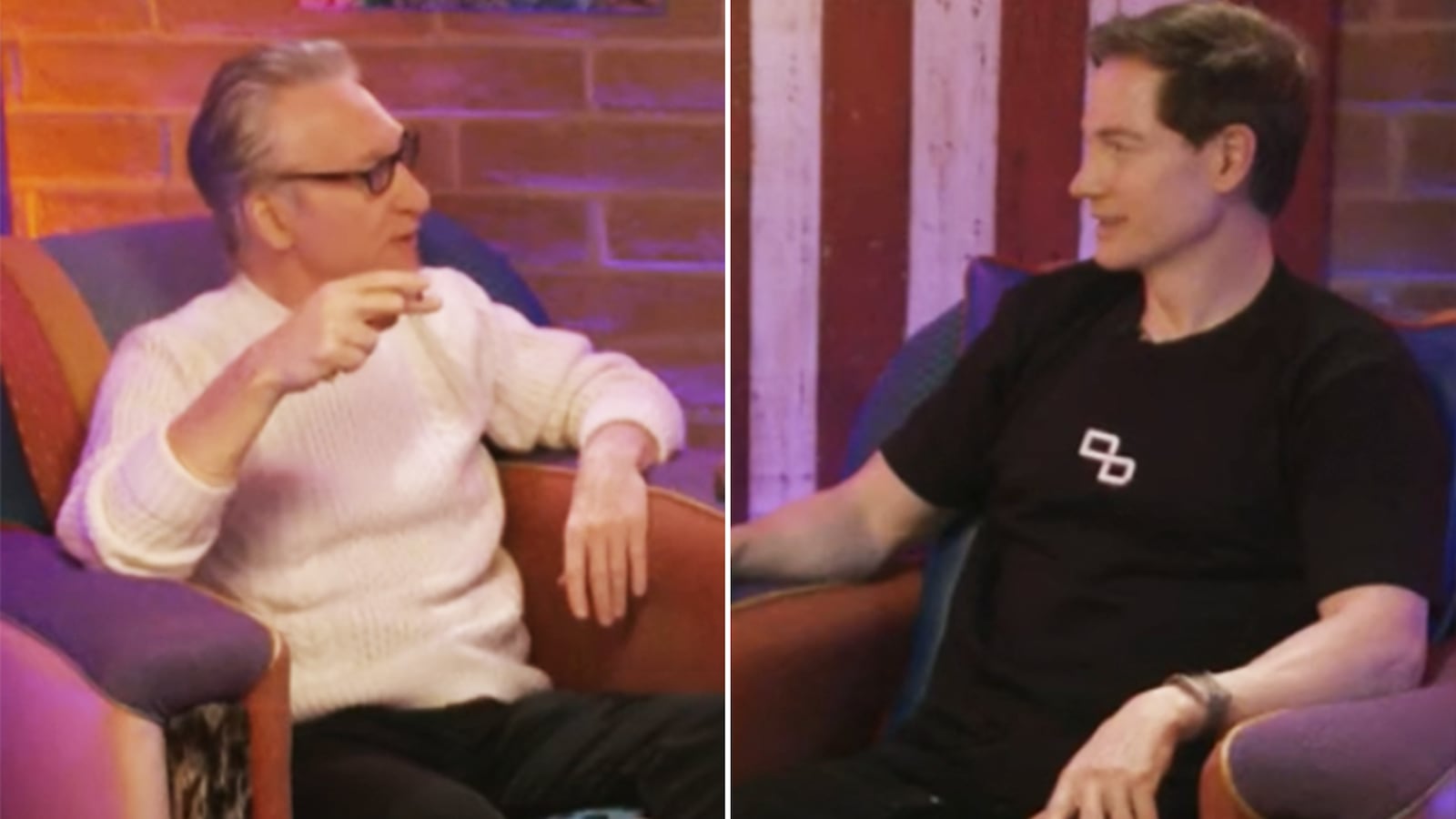 Bill Maher, Bryan Johnson illustration