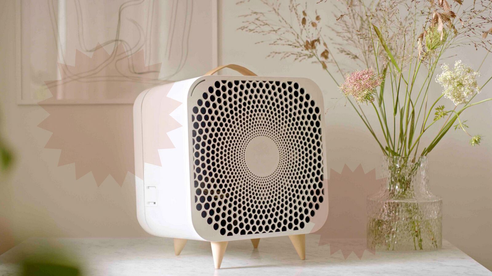 Blue air purifier fan review