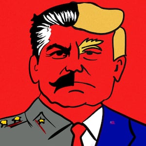 Stalin, Donald Trump illustration