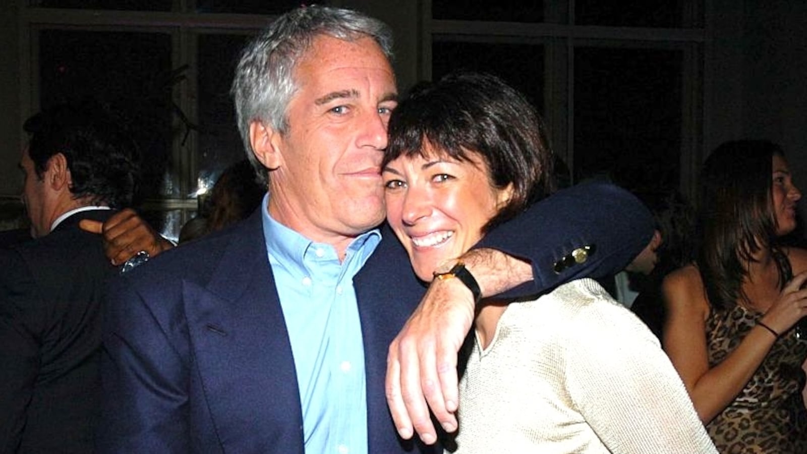 Ghislaine Maxwell and Jeffrey Epstein.