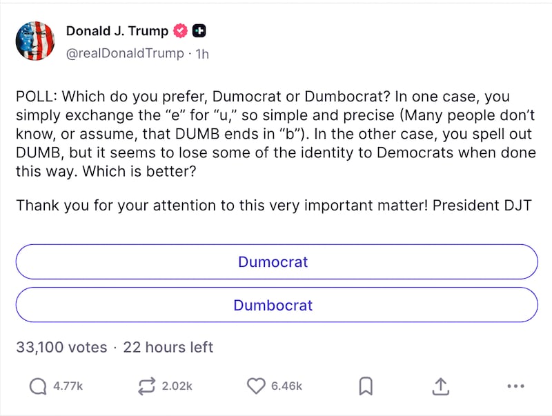 @realDonaldTrump