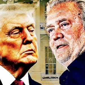 Donald Trump and Steve Bannon