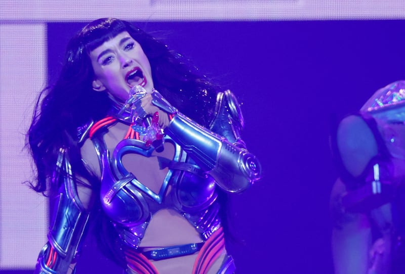 Katy Perry performs at the Kia Forum in Inglewood, California, U.S., July 15, 2025.