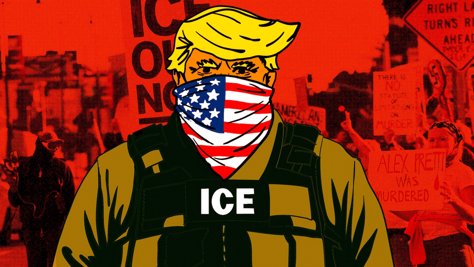 Donald Trump photo illustration