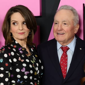 Tina Fey, Lorne Michaels, and Lindsay Lohan attend the "Mean Girls" premiere at AMC Lincoln Square Theater on January 08, 2024 in New York City.