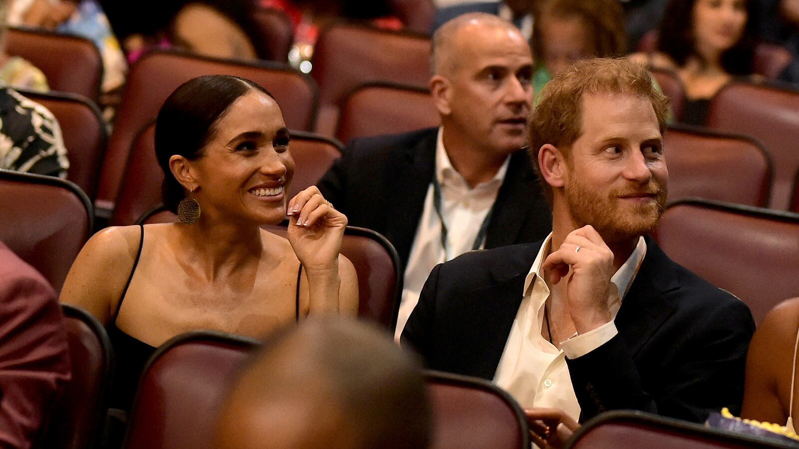 Meghan, Duchess of Sussex and Prince Harry, Duke of Sussex attends the Premiere of “Bob Marley: One Love” at the Carib 5 Theatre on January 23, 2024 in Kingston, Jamaica.