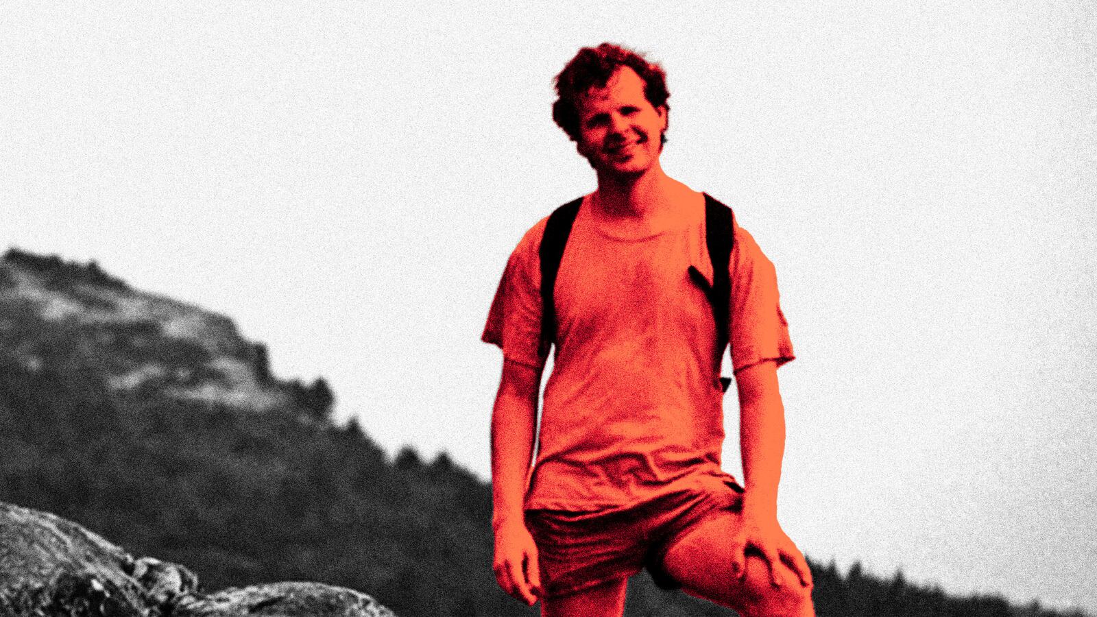 Photo illustration of murder victim, Scott Johnson