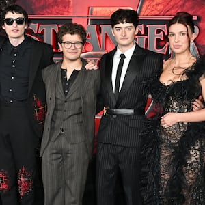 Sadie Sink, Caleb McLaughlin, Finn Wolfhard, Gaten Matarazzo, Noah Schnapp and Millie Bobby Brown