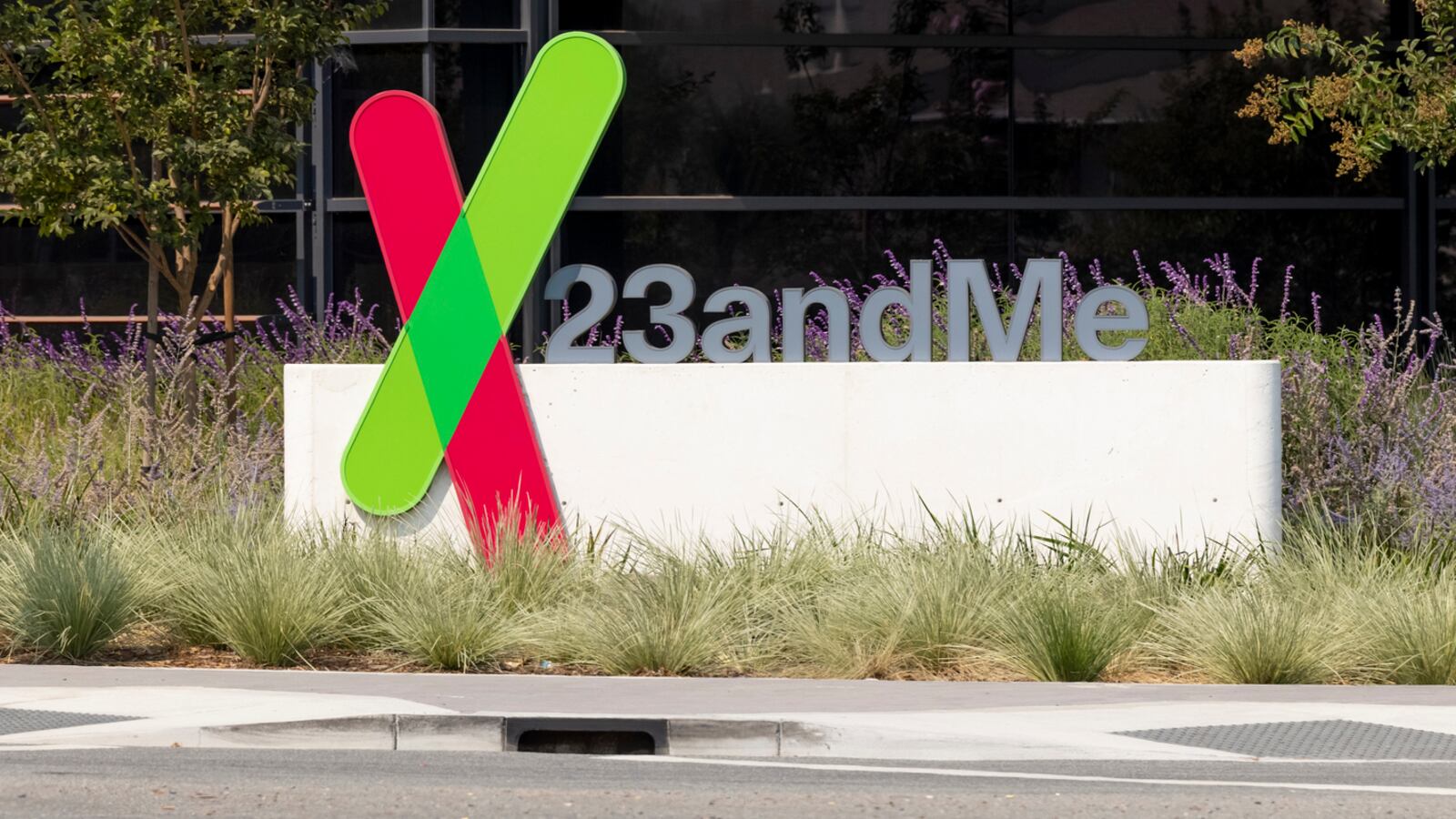 Headquarters of 23andMe, a personal genomics and biotechnology company headquartered in Mountain View, California, that provides rapid genetic testing.