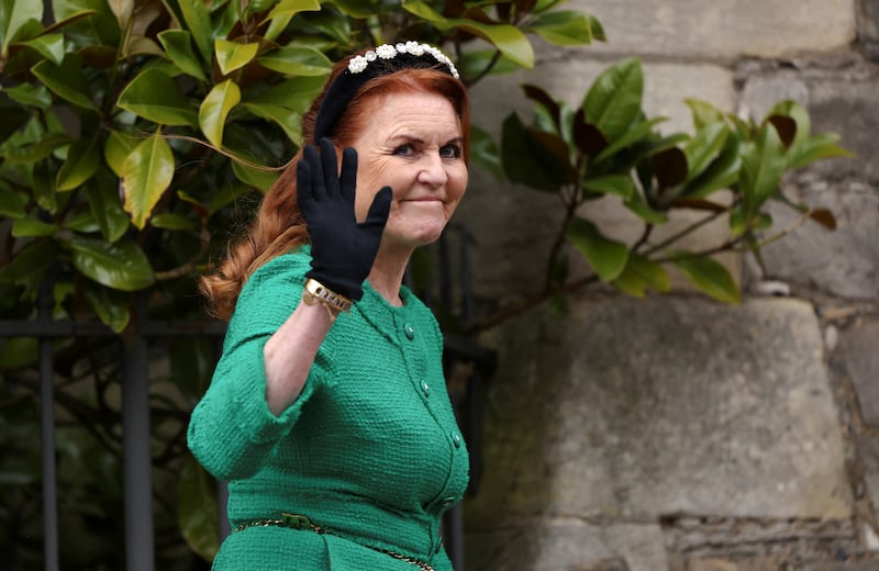 Sarah Ferguson leaves after attending the Easter Matins Service at St. George's Chapel, Windsor Castle, Britain March 31, 2024. REUTERS/Hollie Adams/Pool