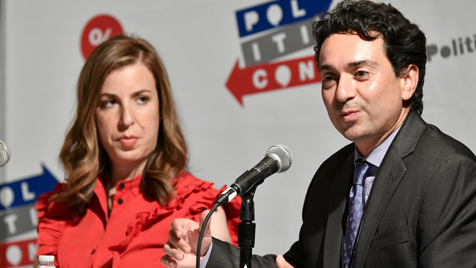 Amie Parnes and Kamy Akhavan at PolitiCon