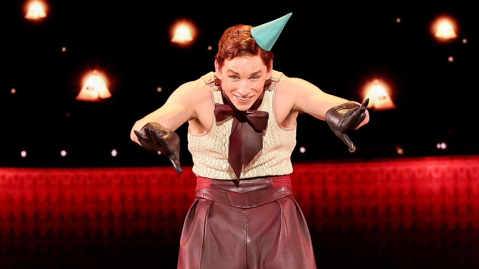 Eddie Redmayne performs at the Tonys