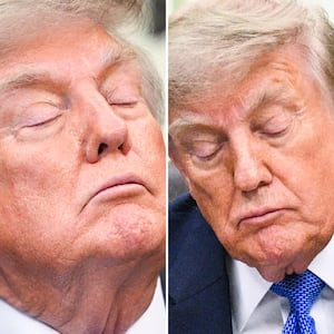 A composite of Donald Trump during the signing of an executive order calling for more research and flexibility on vaccines on August 10, 2026.