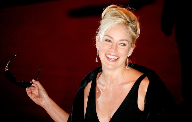 U.S. actress Sharon Stone arrives for the world premiere of 'Basic Instinct 2' at The Vue Cinema in London's Leicester Square March 15, 2006.
