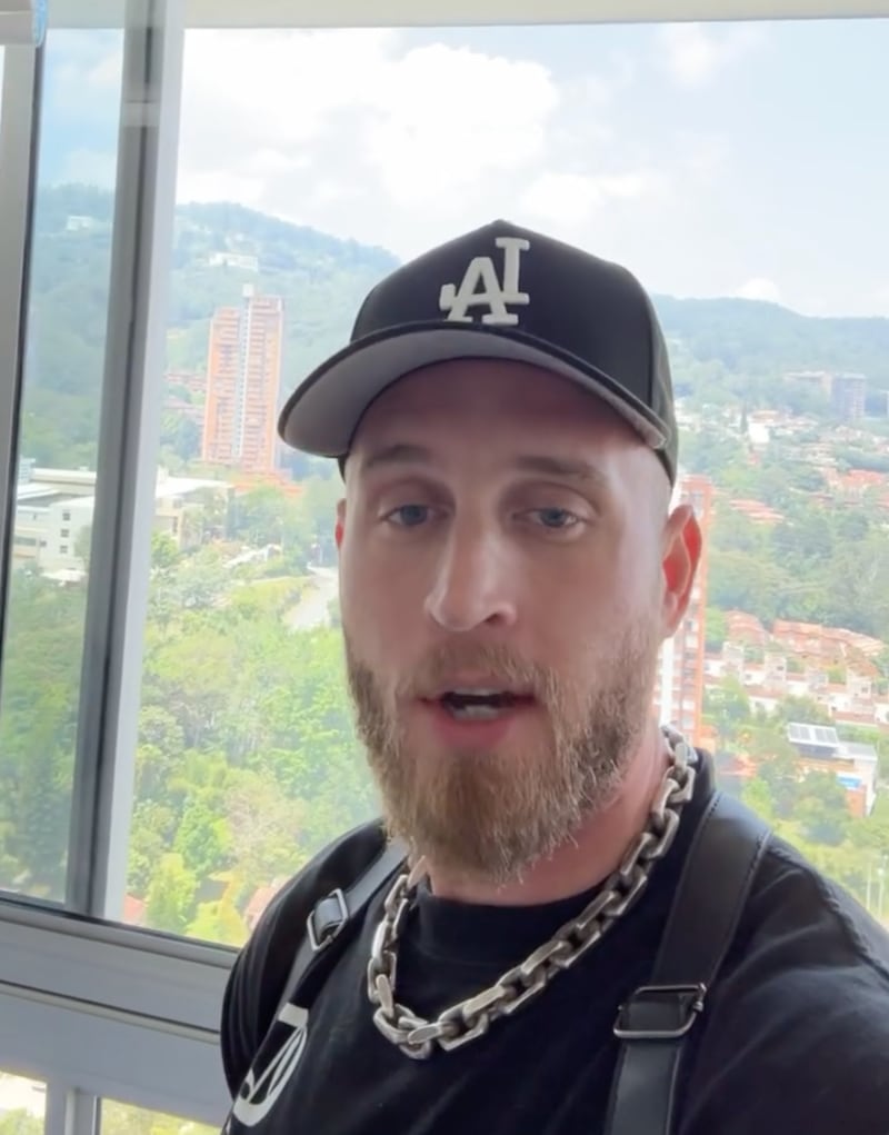 Chet Hanks shared that he was stranded in Medellin, Colombia in an Instagram post.