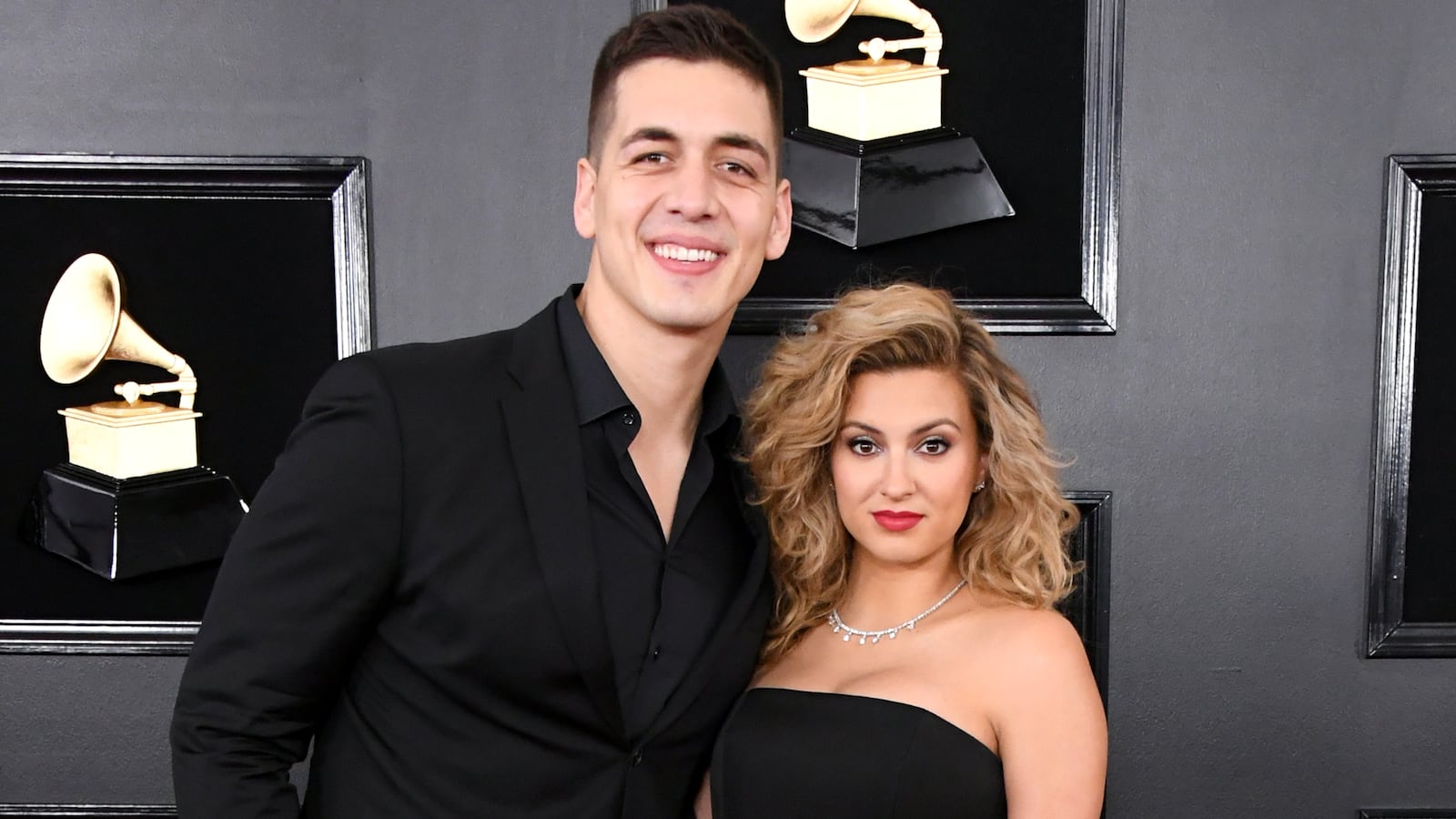 Andre Murillo and Tori Kelly attend the 61st Annual GRAMMY Awards.