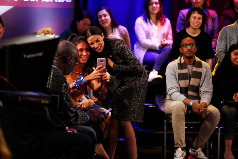 MSNBC EVENTS -- "All In America: The Green New Deal" -- Pictured: Alexandria Ocasio-Cortez -- (Photo by: Astrid Stawiarz/MSNBC/NBCU Photo Bank/NBCUniversal via Getty Images)