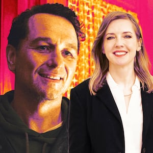 Katie Dippold and Matthew Rhys from Widow's Bay.