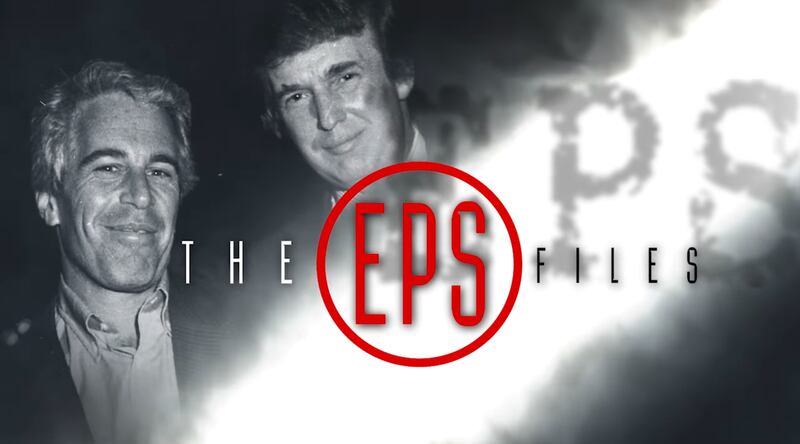 Jimmy Kimmel Live! A mock photo for "The Eps Files" instead of "The X Files"