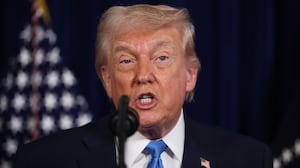 President Donald Trump addresses the media during a news conference at his Mar-a-Lago club on January 03, 2026, in Palm Beach, Florida. President Trump confirmed that the U.S. military carried out a large-scale strike in Caracas overnight, resulting in the capture of Venezuelan leader Nicolas Maduro and his wife, Cilia Flores.