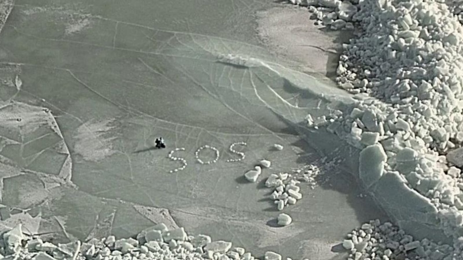 The message that led rescuers to the stranded skiers. Credit: West Finland Coast Guard.