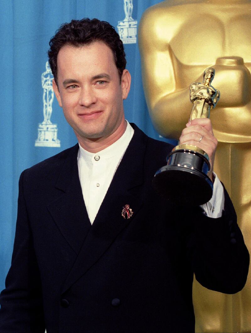 Hanks won an Oscar for "Forrest Gump" in 1995.