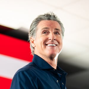 Gavin Newsom in Houston, Texas