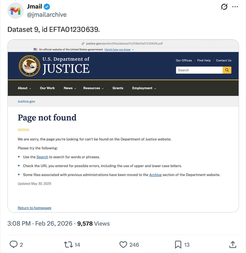 The photo doesn't appear to be on the DOJ's site.