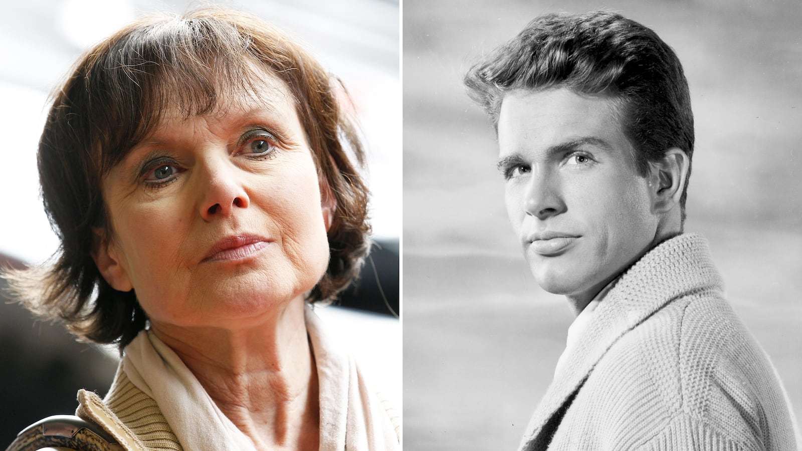 Madeline Smith and Warren Betty.