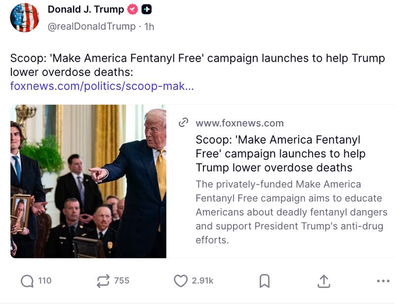 Trump Truth Social Post