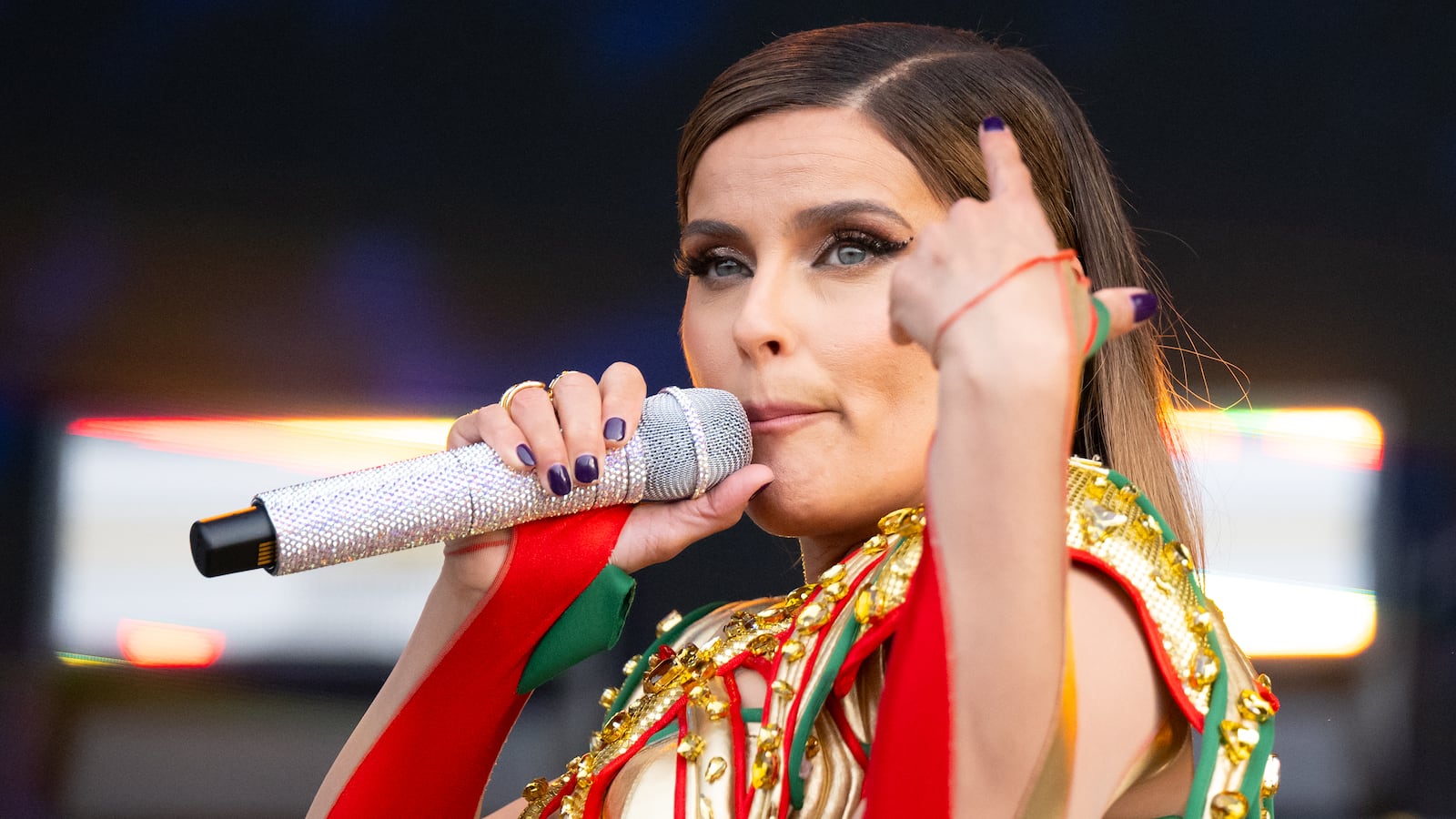 Nelly Furtado performs on stage at the EURO 2024 Fan Fest in Germany on June 14, 2024
