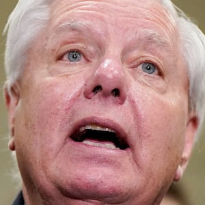 Senator Lindsey Graham (R-SC) speaks to reporters, on the day of classified briefings for the full U.S. Senate and House of Representatives on the situation in Iran, on Capitol Hill in Washington, D.C., U.S., March 3, 2026.