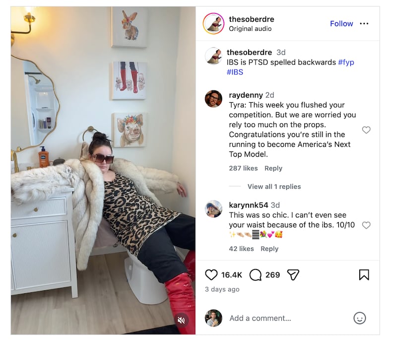 A screenshot of Instagram