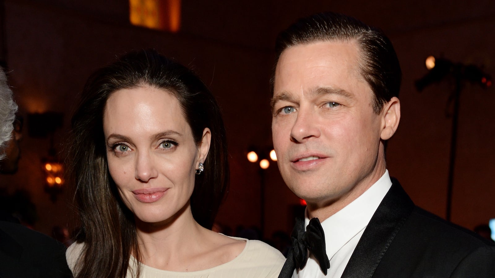 HOLLYWOOD, CA - NOVEMBER 05: Writer-director-producer-actress Angelina Jolie Pitt (L) and actor-producer Brad Pitt attend the after party for the opening night gala premiere of Universal Pictures' "By the Sea" during AFI FEST 2015 presented by Audi at TCL Chinese 6 Theatres on November 5, 2015 in Hollywood, California. (Photo by Michael Kovac/Getty Images for AFI)