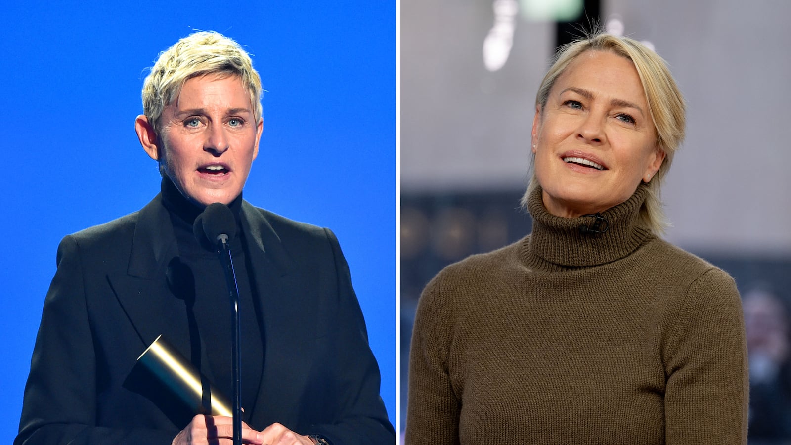 Ellen Degeneres and Robin Wright