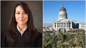 Judge Dianna Gibson and the Utah Capitol building