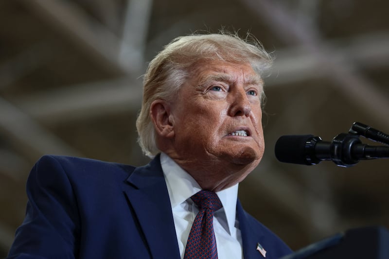 U.S. President Donald Trump delivers remarks during a visit to a Mack Trucks' assembly plant, in Macungie, Pennsylvania, U.S., June 23, 2026