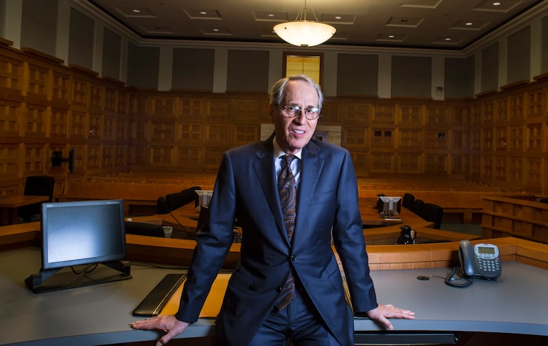 Paul L. Friedman, U.S. District Judge for the District of Columbia, poses for a portrait in his court-room on July 28, 2014 in Washington, DC.