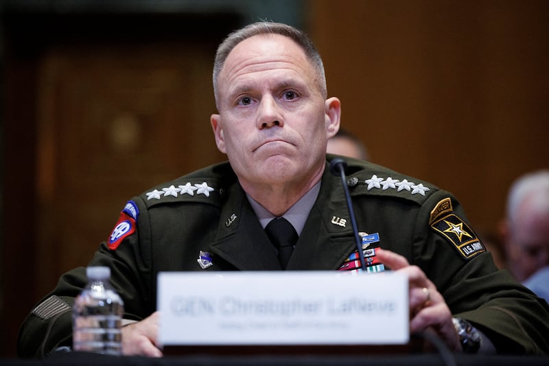 LaNeve's nomination has run into complications in the Senate Armed Services Committee.