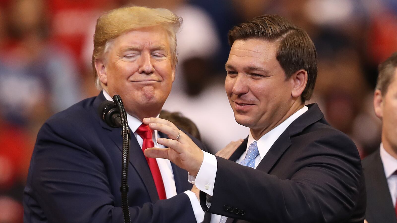 Former President Donald Trump introduces Florida Governor Ron DeSantis