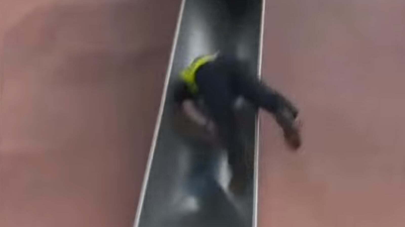 A Boston police officer was injured going down a slide in Boston’s City Hall Plaza.