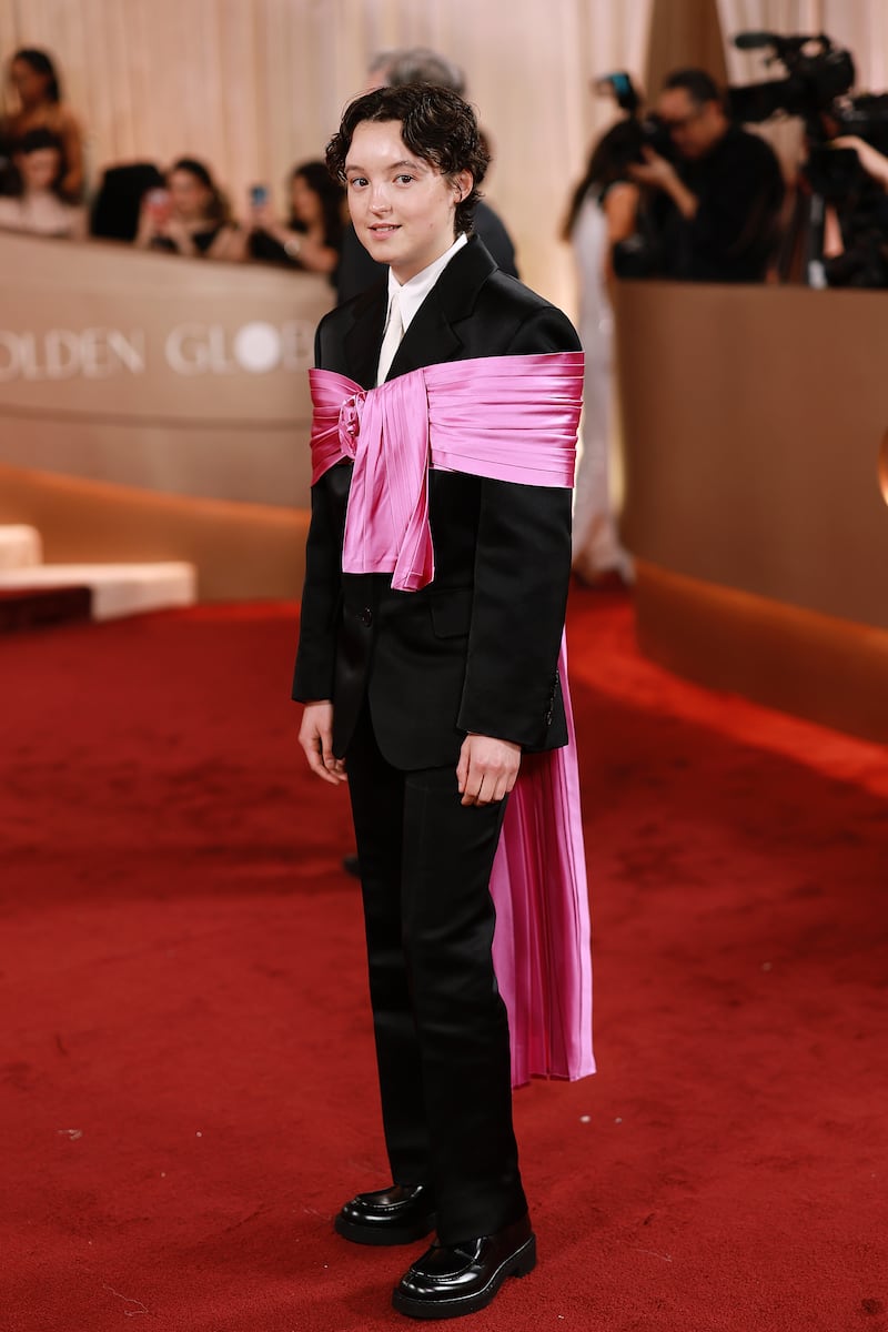 Bella Ramsey attends the 83rd annual Golden Globe Awards at The Beverly Hilton on January 11, 2026 in Beverly Hills, California.
