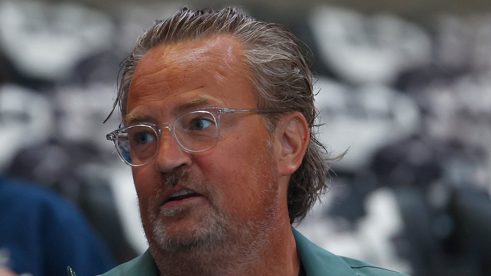 Matthew Perry attends a game between the Edmonton Oilers and the Los Angeles Kings during the first period in Game Six of the First Round of the 2023 Stanley Cup Playoffs at Crypto.com Arena on April 29, 2023, in Los Angeles, California.