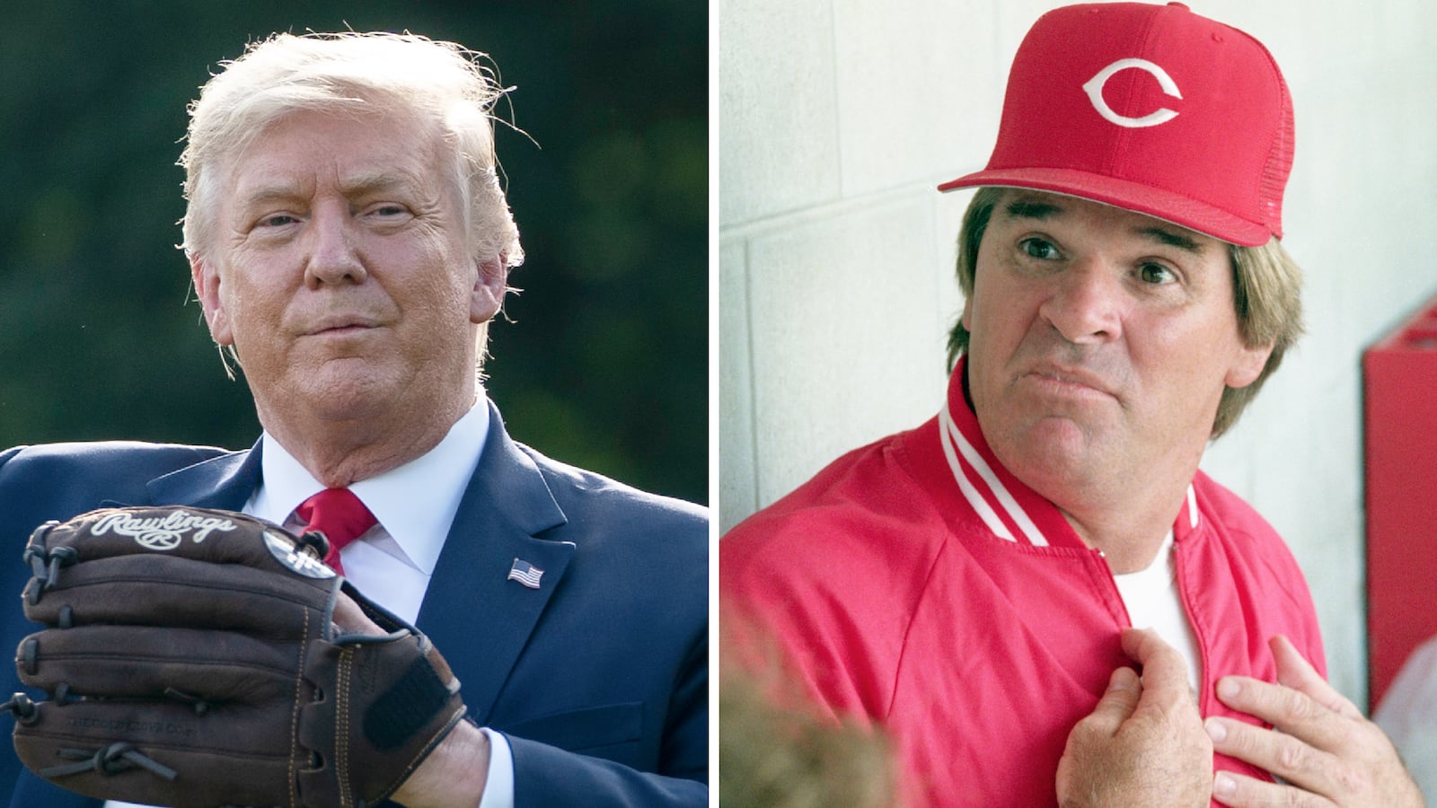 Donald Trump and Pete Rose.