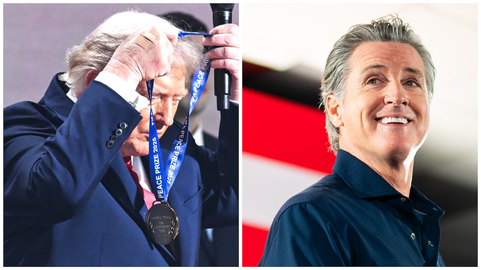 Donald Trump and Gavin Newsom.