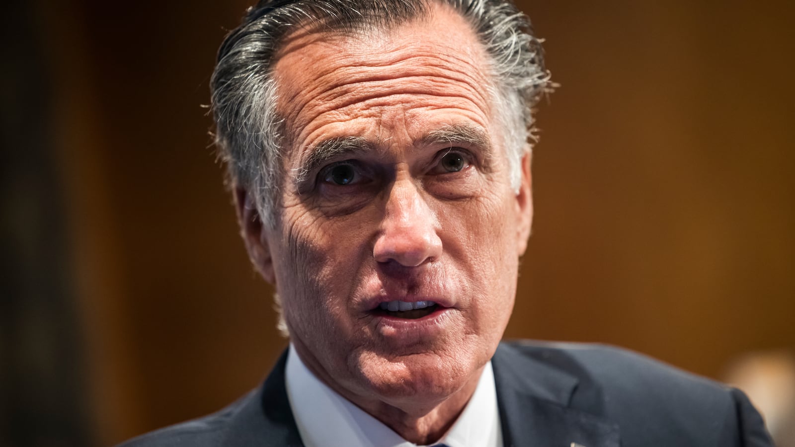 Mitt Romney in the Dirksen Senate Office Buildingon September 21, 2021 in Washington, DC.