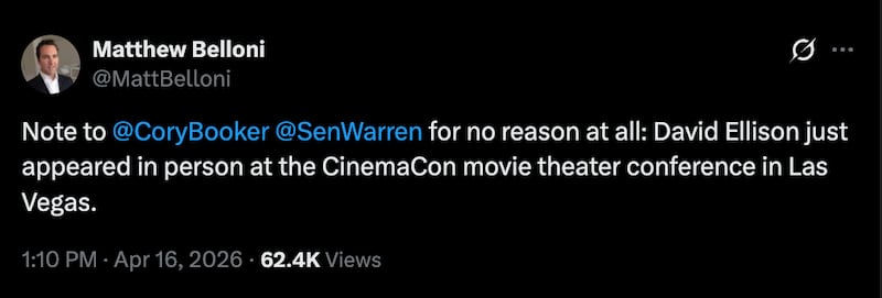 Matthew Belloni on X